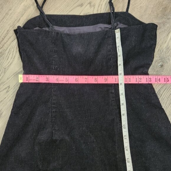 Aritzia X Wilfred Isabella Black Corduroy Mini Dress Size 4 - Picture 14 of 16